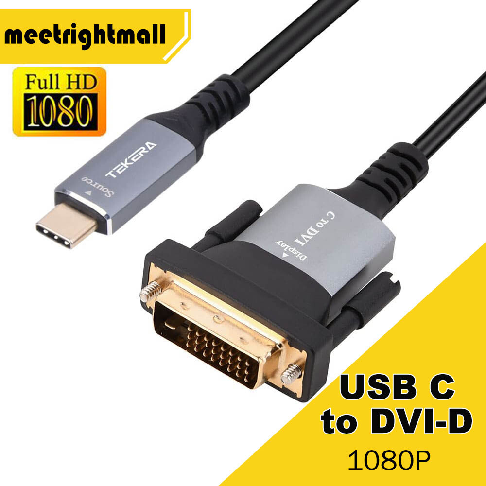 USB C to DVI-D Cable Thunderbolt USB Type C to DVI Adapter