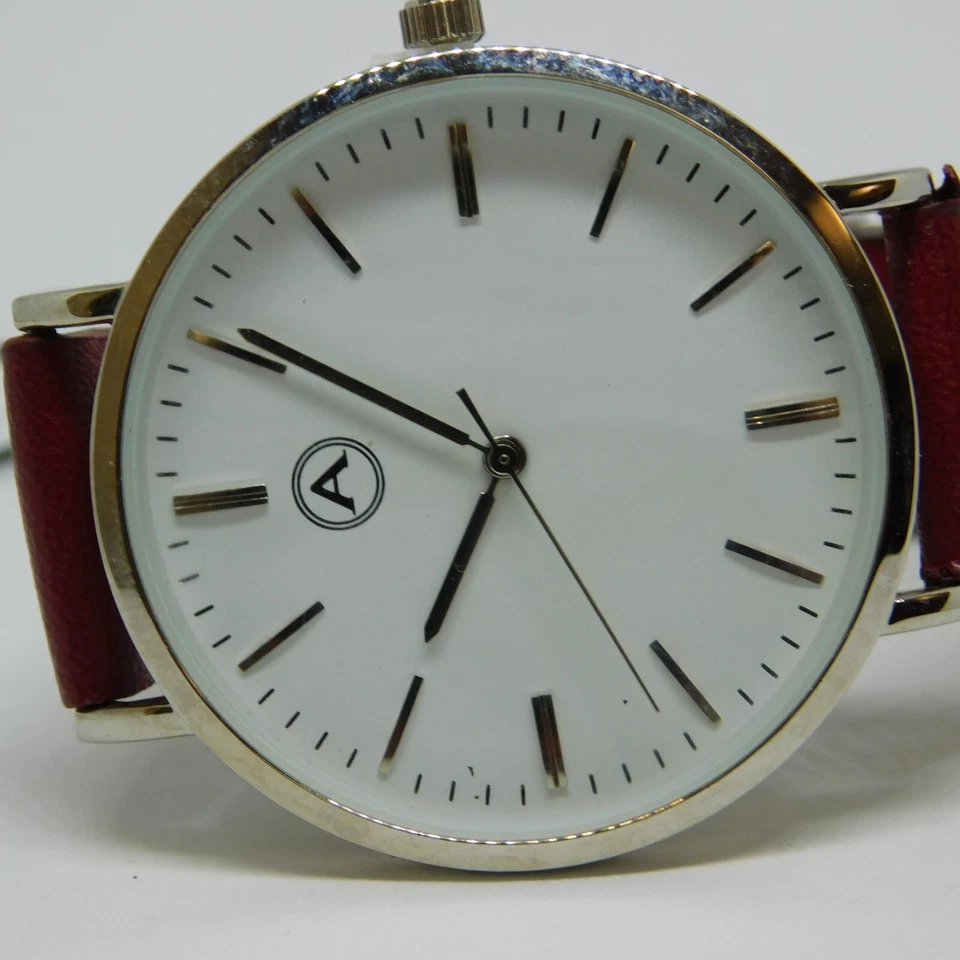 AKRIBOS XXIV AK1033 Cuero Genuino Cuarzo Analógico Reloj Mujer Batería Nueva Foto 2 de 4