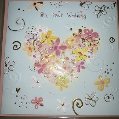 Papyrus 3D Adorable Small  Wedding  Card