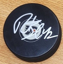 Autographed ROBERT ESCHE Philadelphia Flyers Hockey Puck w/COA