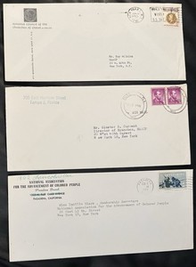 African American History Civil Rights 1960s NAACP Correspondence Cover Group