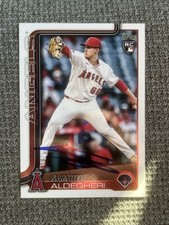 2025 Topps Series 2 Samuel Aldegheri SIGNED IP Autograph Angels Italy