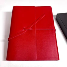Grand  Luxe Leather Collection-Tuscany soft journal A6-Red (812041)