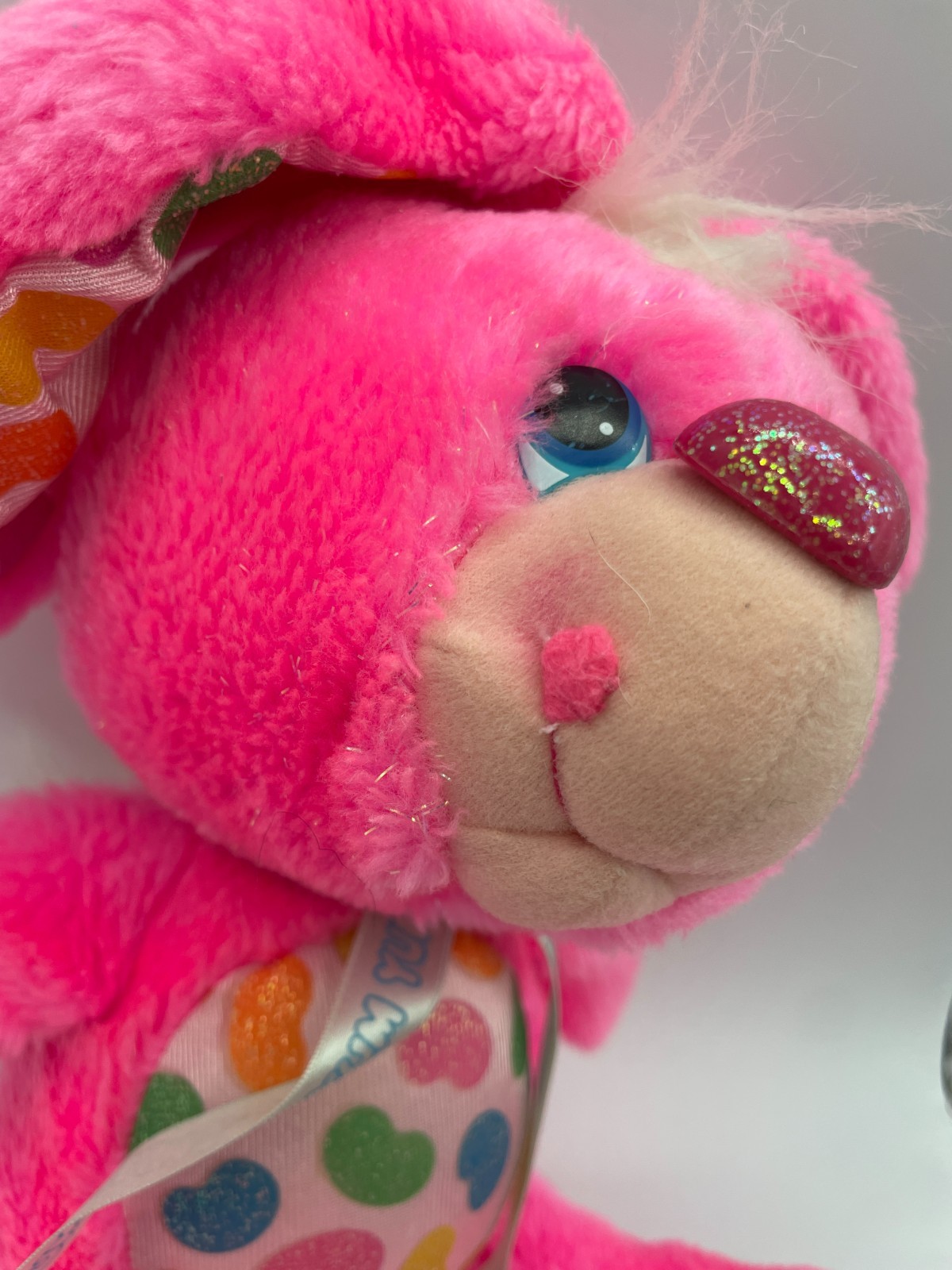 Kenner Yum Yums Pink Bunny Plush 13” Jellybean Ears Vintage Hallmark 1989 Eggs