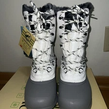 Tamarack Suede Leather Women's Winter Snow Boot White Size 6 TT-10262023-2-W-WHT