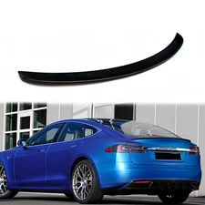 For Tesla Model S 2012-2023 Glossy Black Trunk Lid Spoilerfast shipping
