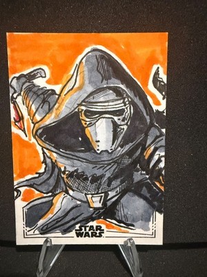 Topps Smugglers Outpost - Kylo Ren Sketch by Mike LaPeruta