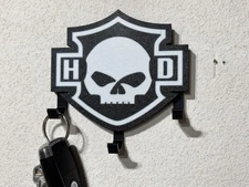 Harley-Davidson Key Holder Wall Hook Rack Organizer Logo Sign Motorcycle Gift