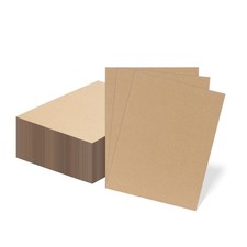 50 Pack 8.5x11 Corrugated Cardboard Sheets, Flat Cardboard Inserts for Shippi...
