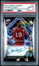 Maurice Cheeks 2023-24 Topps Cosmic Chrome Black Eclipse Auto /10 PSA 10!!