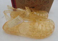 HaHa Guu Jelly Sandals Girls Closed Toe Gladiator Toddler 6 7, Little kid 12