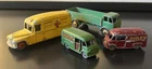 VINTAGE MATCHBOX LESNEY  - 2x NESTLE'S #69 COMMER 30 CWT VAN & 2x DINKY TOYS