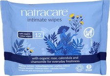 Natracare Organic Cotton Intimate Wipes Infused with Organic Essential Oils of C