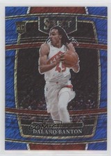 2021-22 Panini Select Concourse Blue Shimmer Prizm Dalano Banton #91 0l0m