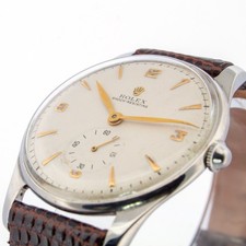 Vintage 1947 Rolex Ref. 3540 Manual Wind Serviced 15 Rubis Watch No Box Papers