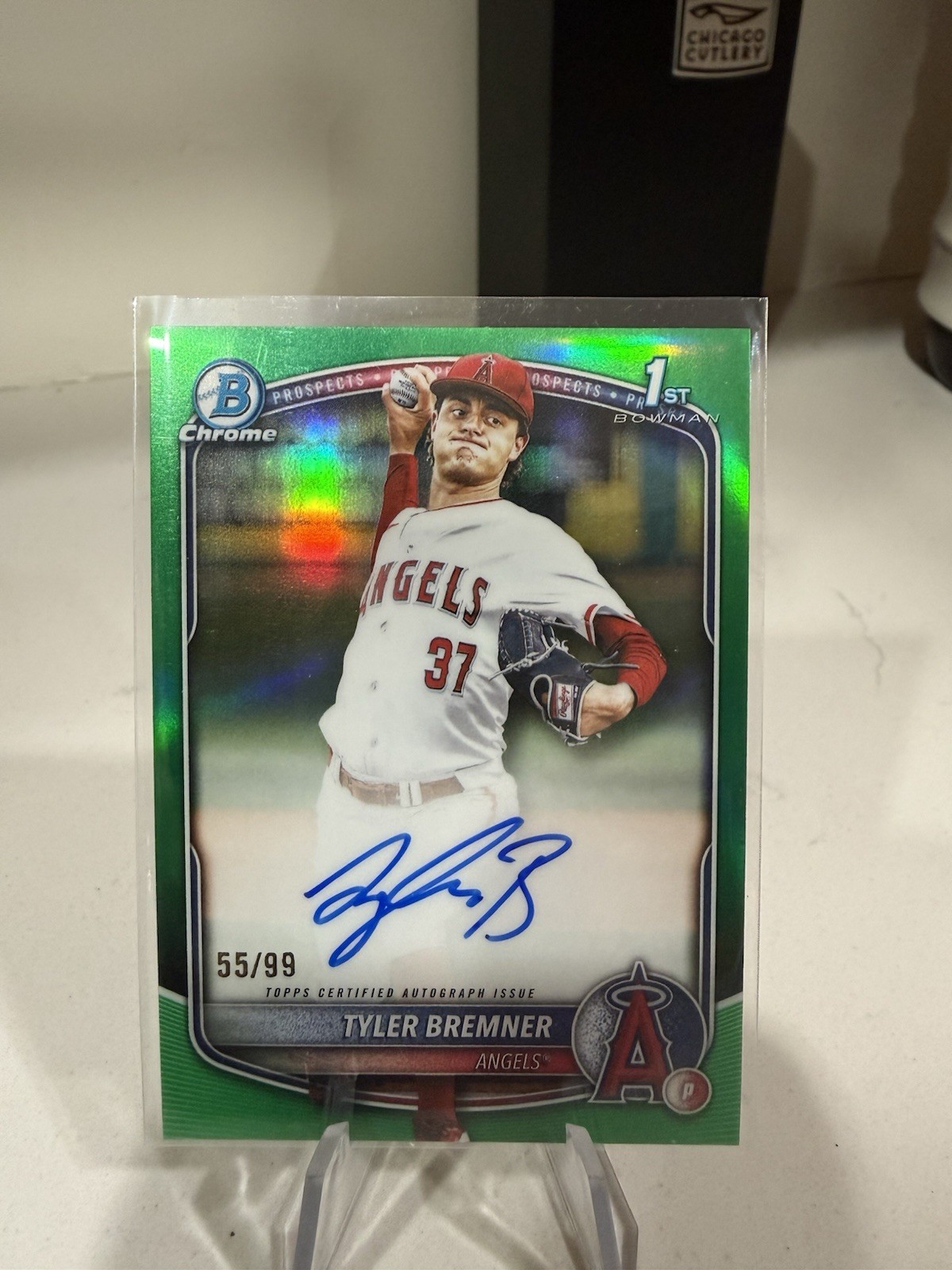 2025 Bowman Draft Chrome Tyler Bremner #CPA-TB True Green Refractor Auto /99