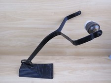 vecchio SUPPORTO BASE PER ANTICA LAMPADA PARALUME da pianoforte ferro battuto