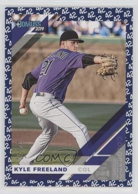 2019 Panini Donruss 42 Tribute 22/42 Kyle Freeland (Full Name on Front) #126 l5w