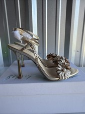 Betsey Johnson Mylee Sandal in Gold Women Size 9