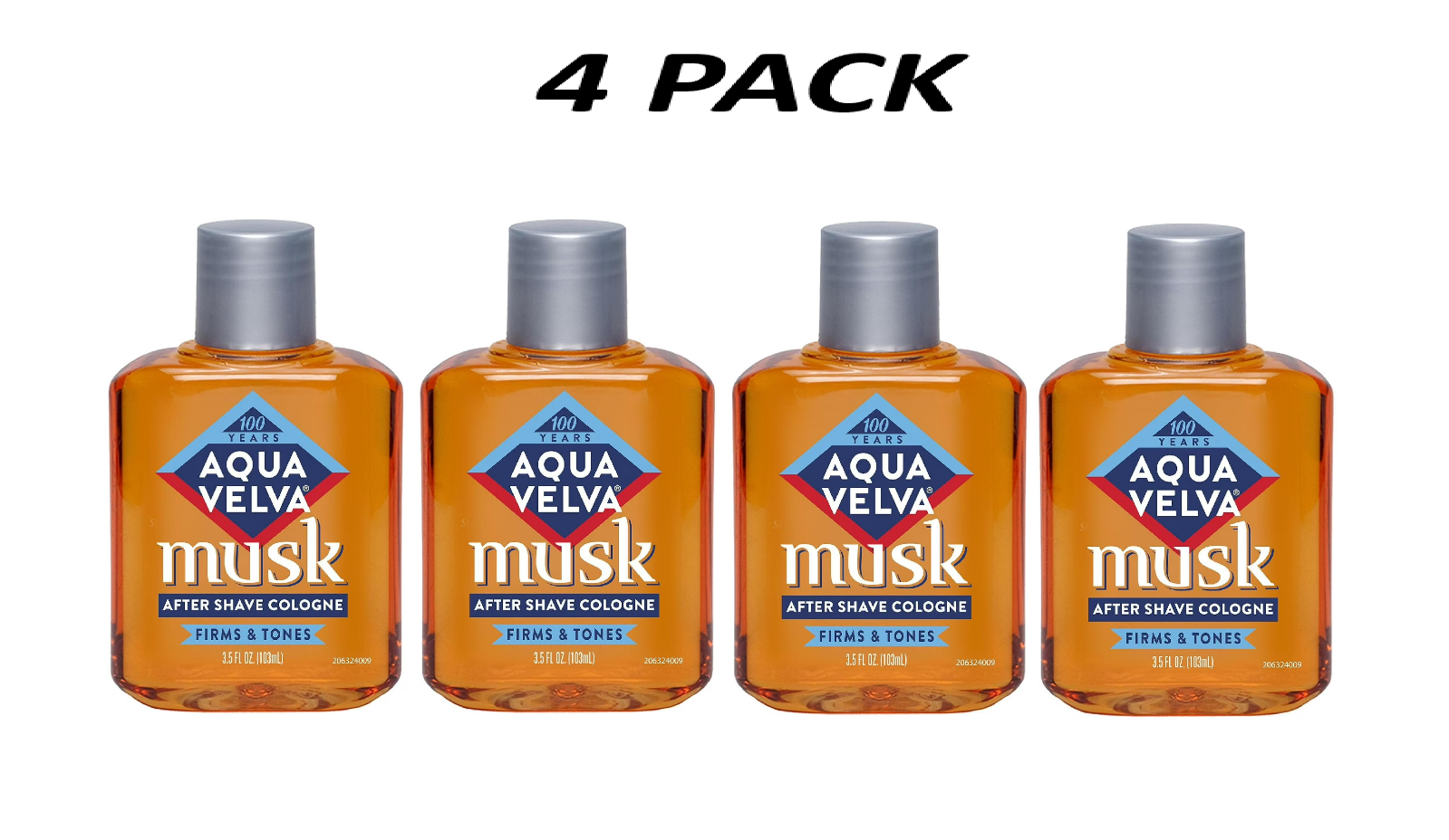 Velva (4 Pack) Aqua Velva Musk after Shave Cologne, 3.5 Fluid Ounce. | eBay
