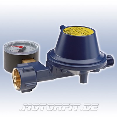 GOK Marine Line Niederdruckregler 0,8kg/h 30mbar Abgang gerade Manometer 2026