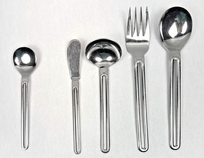 The Cellar CLF8 Duke Stainless Flatware Lot 5 Serving Spoon Fork Ladle Japan