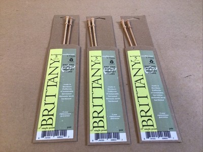 Brittany Single Point Knitting Needles 10''-Single Point 3.75mm / 3 Pairs New
