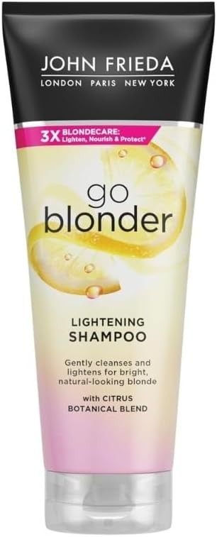 John Frieda Go Blonder Lightening Shampoo for Bright, Natural Blonde Hair 250ml