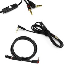 3.5MM AUX RIGHT-ANGLE EXTENSION HEADPHONE CABLE W/MIC BLACK LG G3 OPTIMUS G PRO