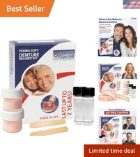 Perma Soft Denture Reliner Kit: Ultimate Comfort for Loose Dentures - 2 Plates
