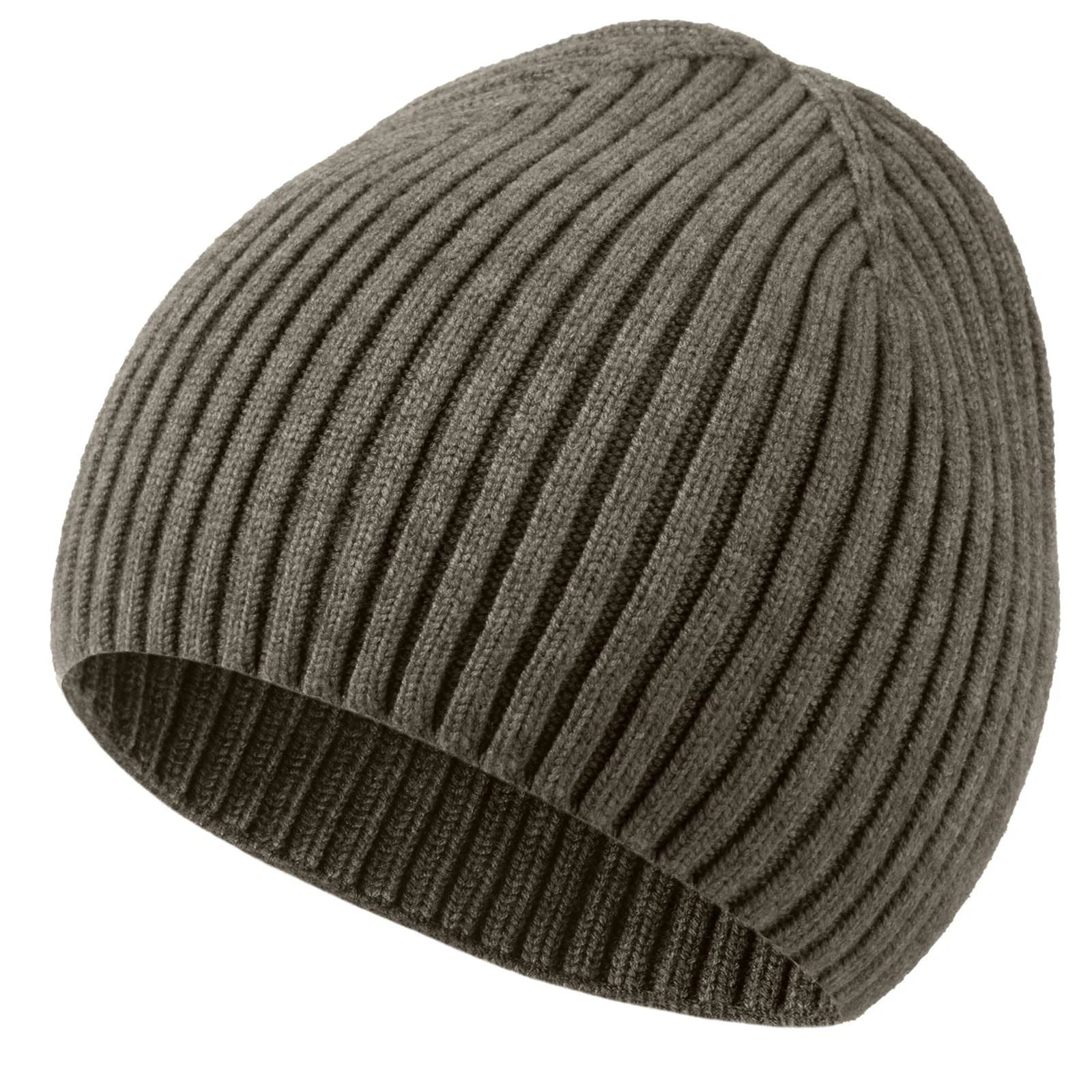 Wool Beanie for Men and Women - Warm Cuffless Knit Winter Hat, Skull Cap