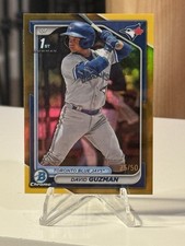 2024 Bowman Chrome David Guzman 1st Bowman Gold Refractor /50