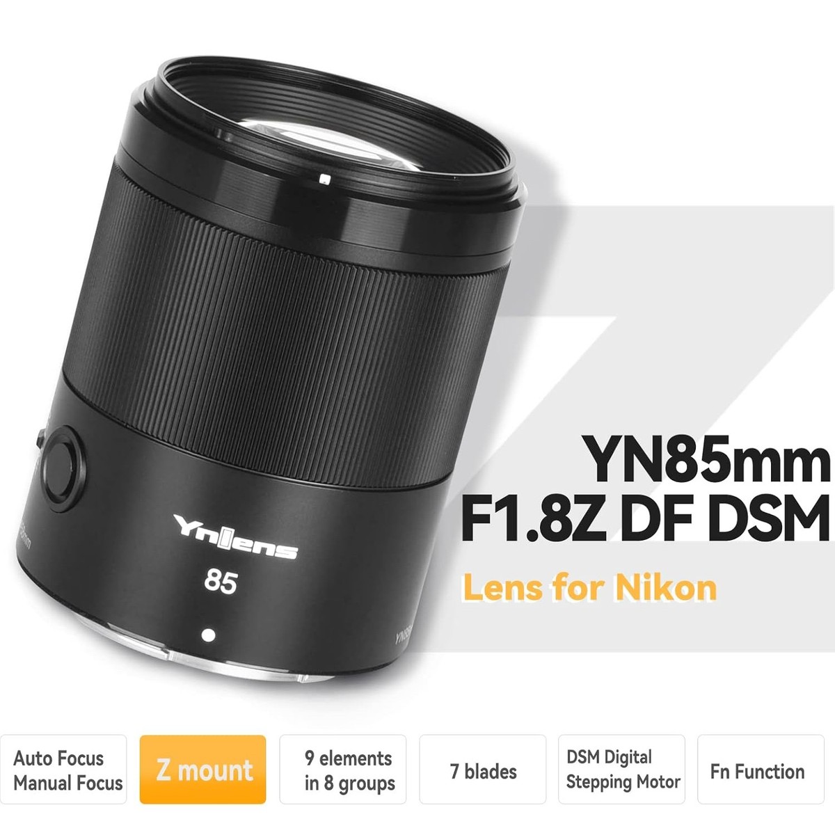 YONGNUO YN85mm F1.8Z DF DSM Auto Focus Full Frame Lens for Nikon Z