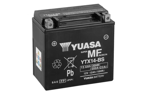 YUASA Batería de moto con electrolito YTX14-BS COMBIPACK - Imagen 1 de 2