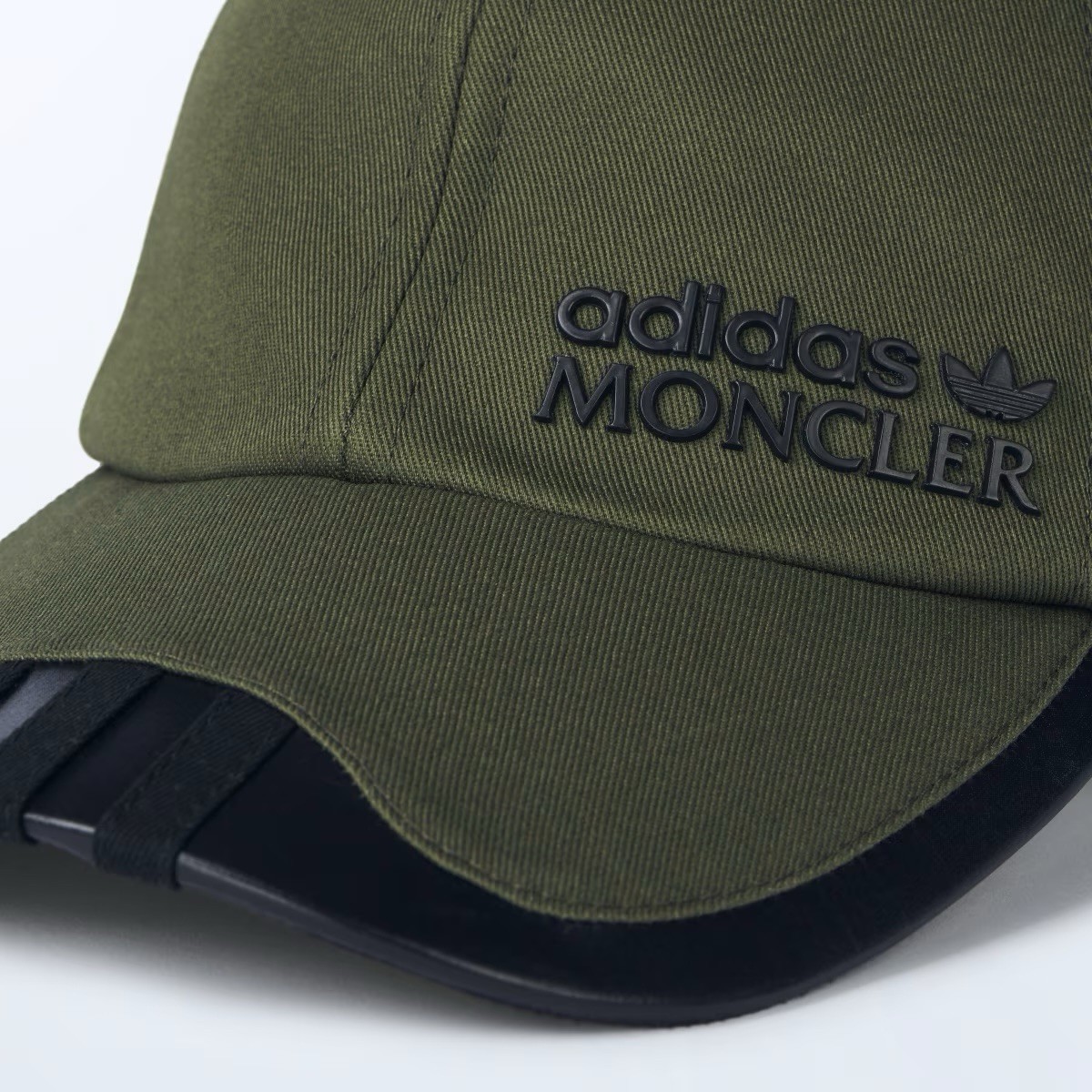 Adidas x Moncler Gabardine Baseball Cap / Hat 'Khaki Green' - Size