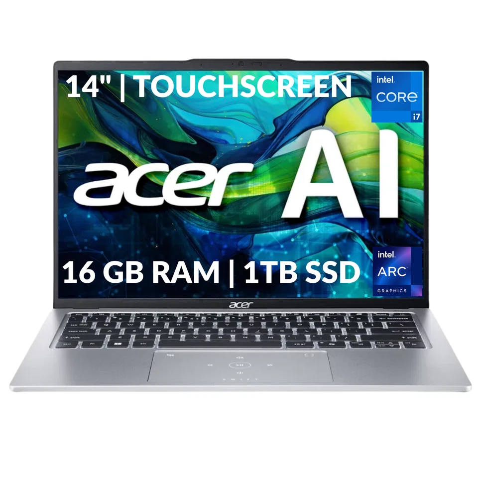 Acer Swift Go 14" Touchscreen Laptop Intel Core i7 16GB RAM 1TB SSD Refurbished