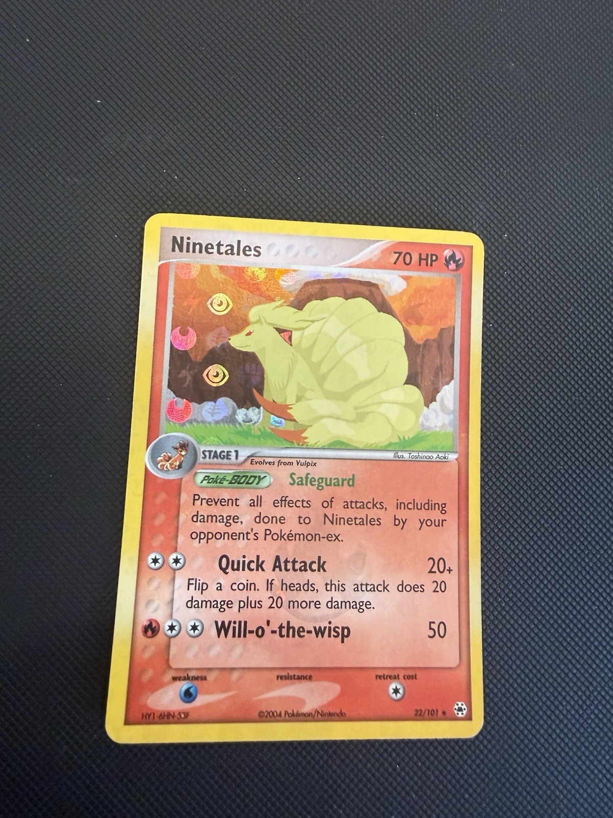 Pokémon Ninetales EX TCG Reverse Holo Rare Card 22/101 Hidden Legends