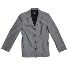 Rafaella Gray Wool Blazer Career Classic 10