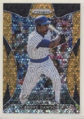 2019 Panini Prizm Tier III Neon Orange Donut Circle 133/150 Andre Dawson HOF u3f