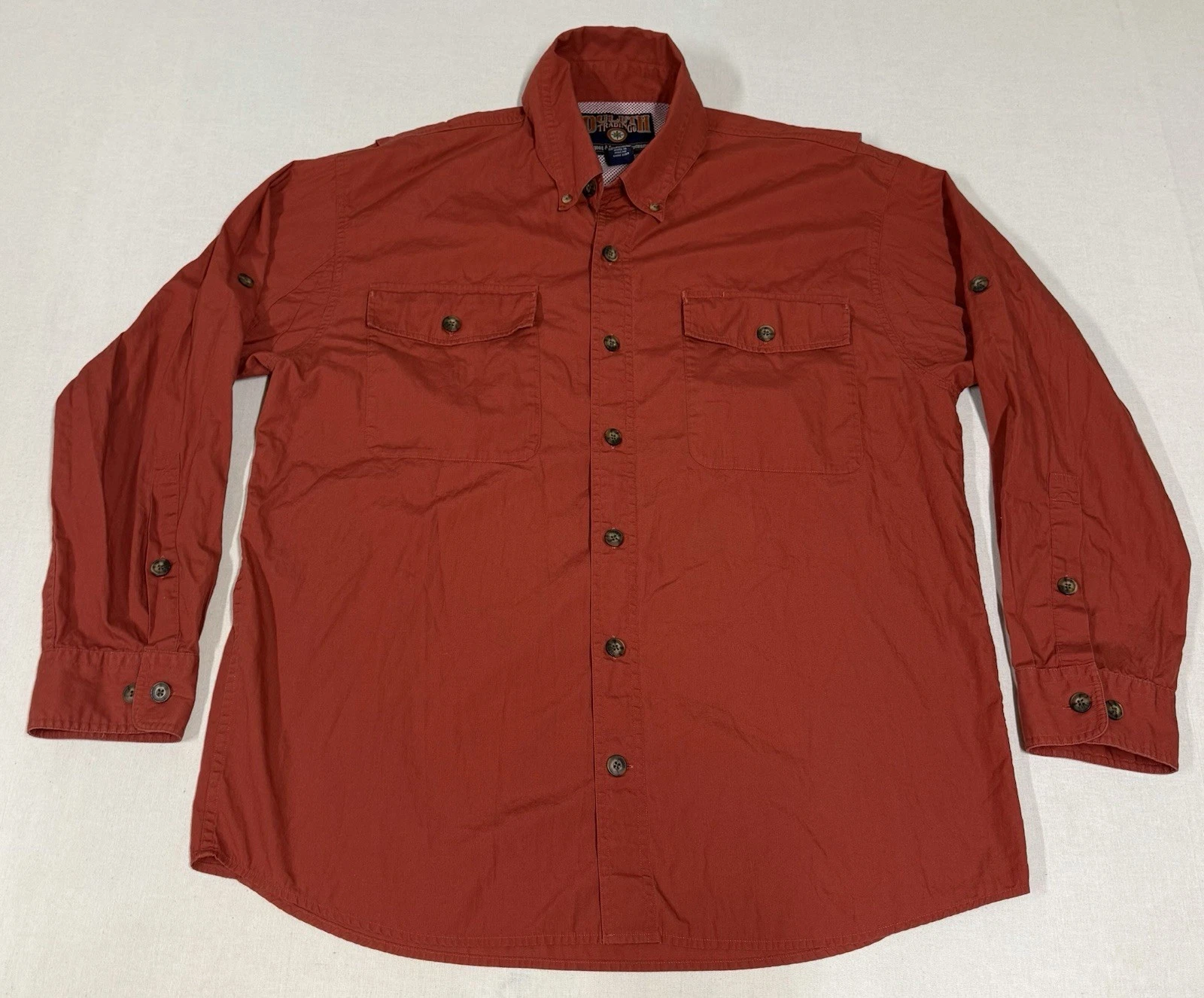Duluth Trading Fishing Shirt Mens Large Nylon Roll Sleeve Vented Button Up 155
Opens in a new window