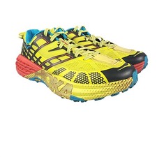 Hoka One One Speedgoat 2 Shoes Mens 8.5 Yellow Trail Running Vibram Hiking