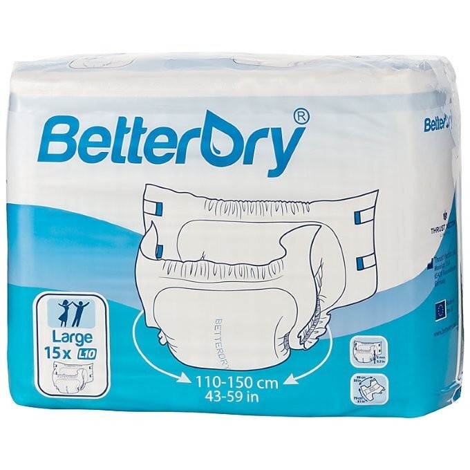 BETTERDRY Inkontinenz-Slip L10 15 St