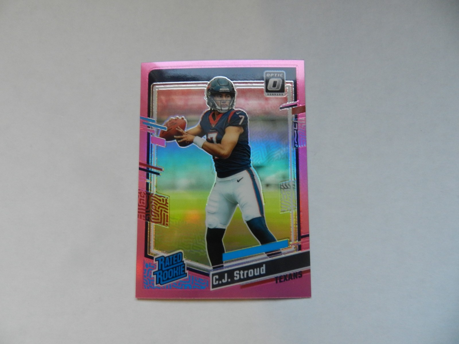 2023 Panini Donruss Optic Rated Rookie Pink Prizm CJ Stroud #244 Rookie RC