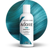  3 Pack Adore Semi Permanent Hair Dye Color 4oz  168 Emerald 