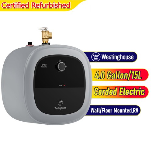 4.0 Gallon Mini-Tank Electric Water Heater,Small Storage -Certified Refurbished