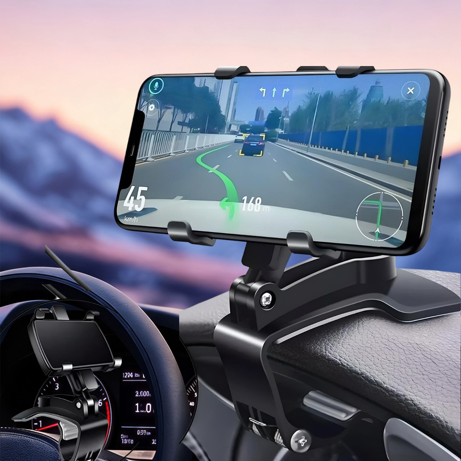 Universal Car Phone Mount Holder For Cell Phone  New Brand