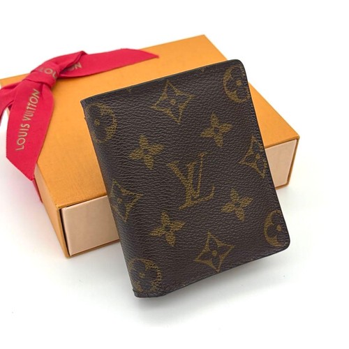 Louis Vuitton Monogram Folding Wallet Portefeuille Magellan Unisex