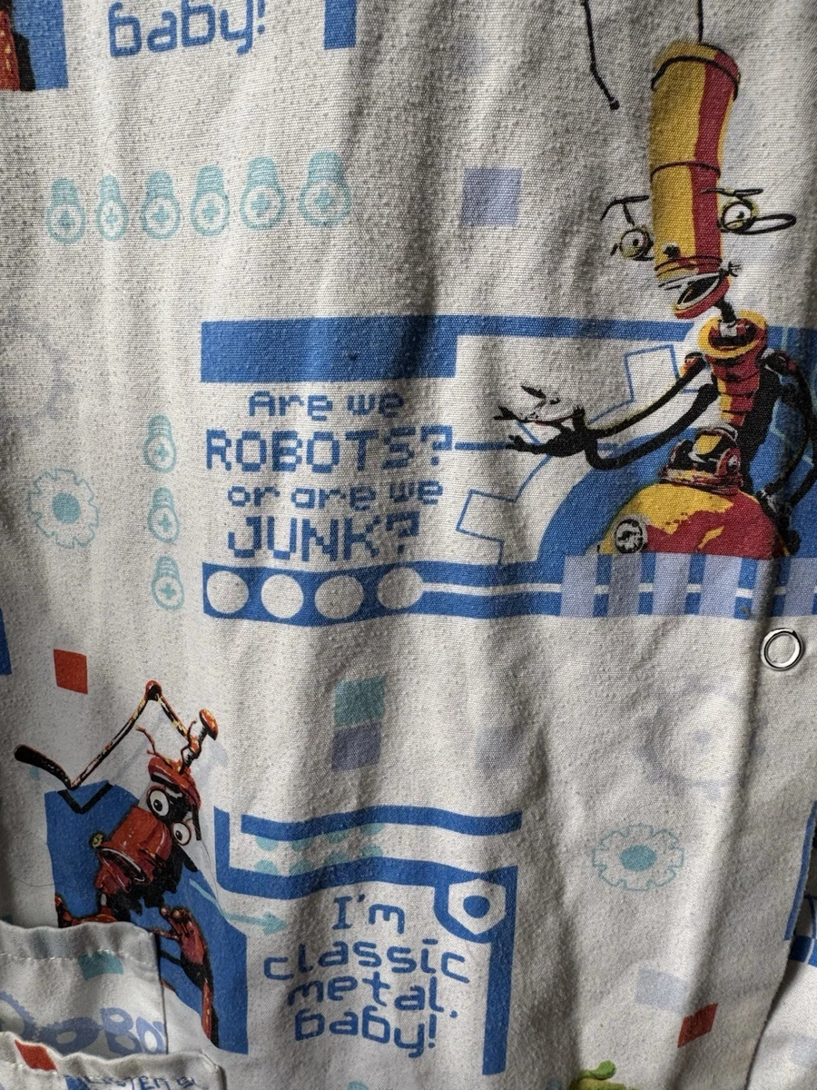 Super Rare! Vintage Robots The Movie Scrub Lab Jacket SZ XL