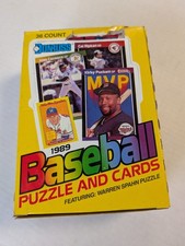 1989 Donruss Baseball Unopened Wax Box 36 Packs Griffey Randy Johnson RC