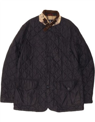 Barbour Herren Steppjacke UK 44 2XL dunkelblau Polyamid BP02